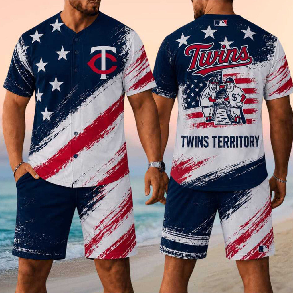 Minnesota Twins Merch 2026 Twins Territory Jersey And Shorts Set Gifts Ideas For Baseball Lover - Merchluma