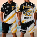 Pittsburgh Pirates Merch 2026 Raise It Jersey And Shorts Set Baseball Fan Merch Gifts For Dad - Merchluma