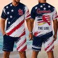 St Louis Cardinals Merch 2026 The Lou Jersey And Shorts Set Independence Day Apparel Fan Gifts - Merchluma