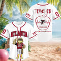 Personalized Atlanta Football Mascot Teacher Heartbeat Baseball Jersey Atlanta Falcons Merch - Merchluma