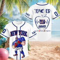 Personalized New York Giants Mascot Player Teacher Heartbeat Baseball Jersey Mascot Merch 2026 - Merchluma