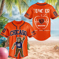 Custom Chicago Bears Teacher Mascot Football Heartbeat Baseball Jersey Chicago Bears Merch 2026 - Merchluma