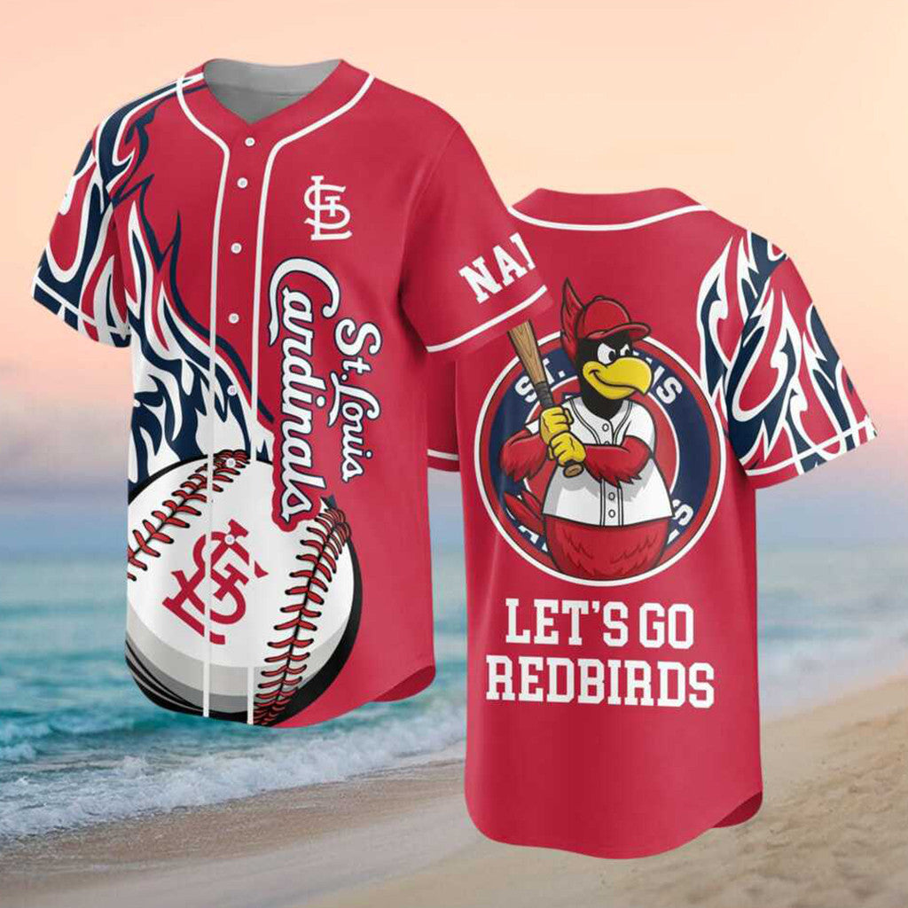 Custom St Louis Cardinals Merch 2026 Let's Go Redbirds Baseball Jersey Gifts For Baseball Fans - Merchluma