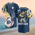 Personalized Milwaukee Brewers Merch 2026 Brew Crew Baseball Jersey Baseball Lover Gift Ideas - Merchluma