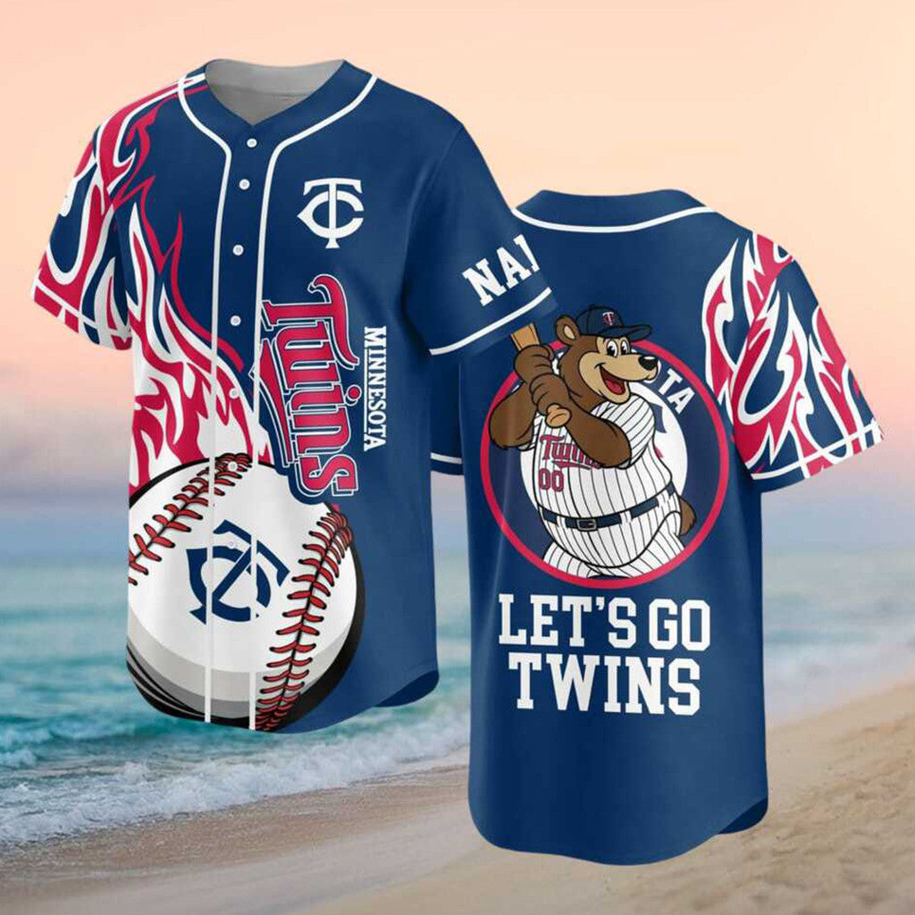 Personalized Minnesota Twins Merch 2026 Let's Go Twins Baseball Jersey Baseball Lover Gifts - Merchluma