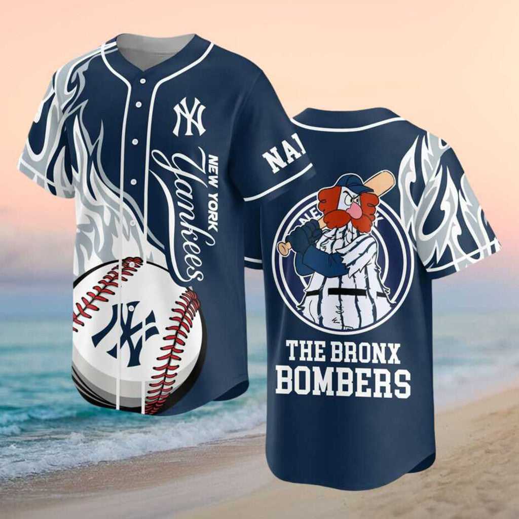Personalized New York Yankees Merch 2026 The Bronx Bombers Baseball Jersey Baseball Fan Gifts - Merchluma