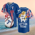 Personalized Texas Rangers Merch 2026 Let's Go Texas Baseball Jersey Gifts For Baseball Fans - Merchluma
