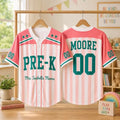 Personalized Pre-K Teacher Baseball Jersey Back To School Clothing Best Teacher Gift Ideas - Merchluma