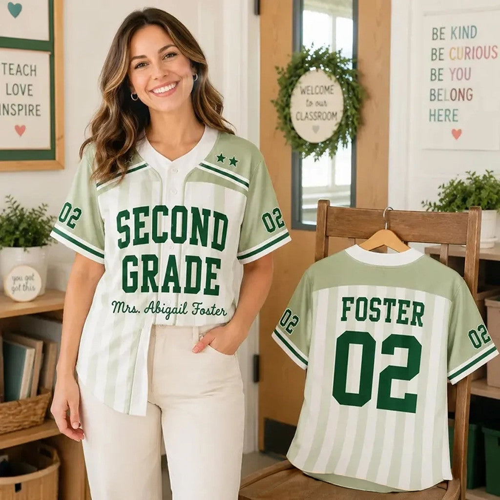 Personalized Teacher Baseball Jersey 2026 School Spirit Jersey Shirt Best Gift For Your Teacher - Merchluma