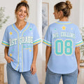 Personalized Teacher Baseball Jersey Custom Grade Level Baseball Jersey Back To School Gifts - Merchluma