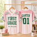 Personalized Teacher Baseball Jersey First Grade Teacher Shirt Back To School For Teacher Gift - Merchluma
