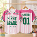 Personalized Teacher Baseball Jersey First Grade Teacher Shirt Teachers Day Gift Ideas - Merchluma