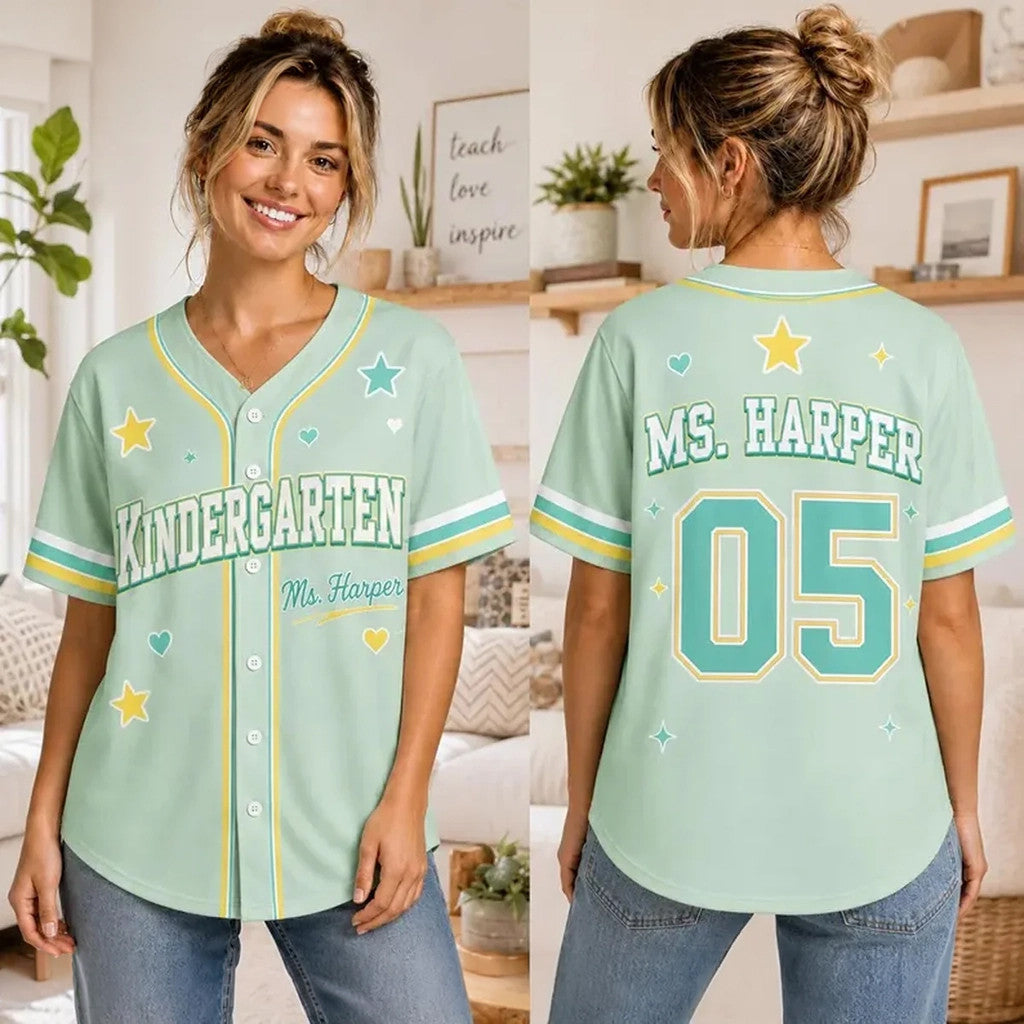 Personalized Teacher Baseball Jersey School Spirit Jersey Great Teacher Appreciation Gifts - Merchluma