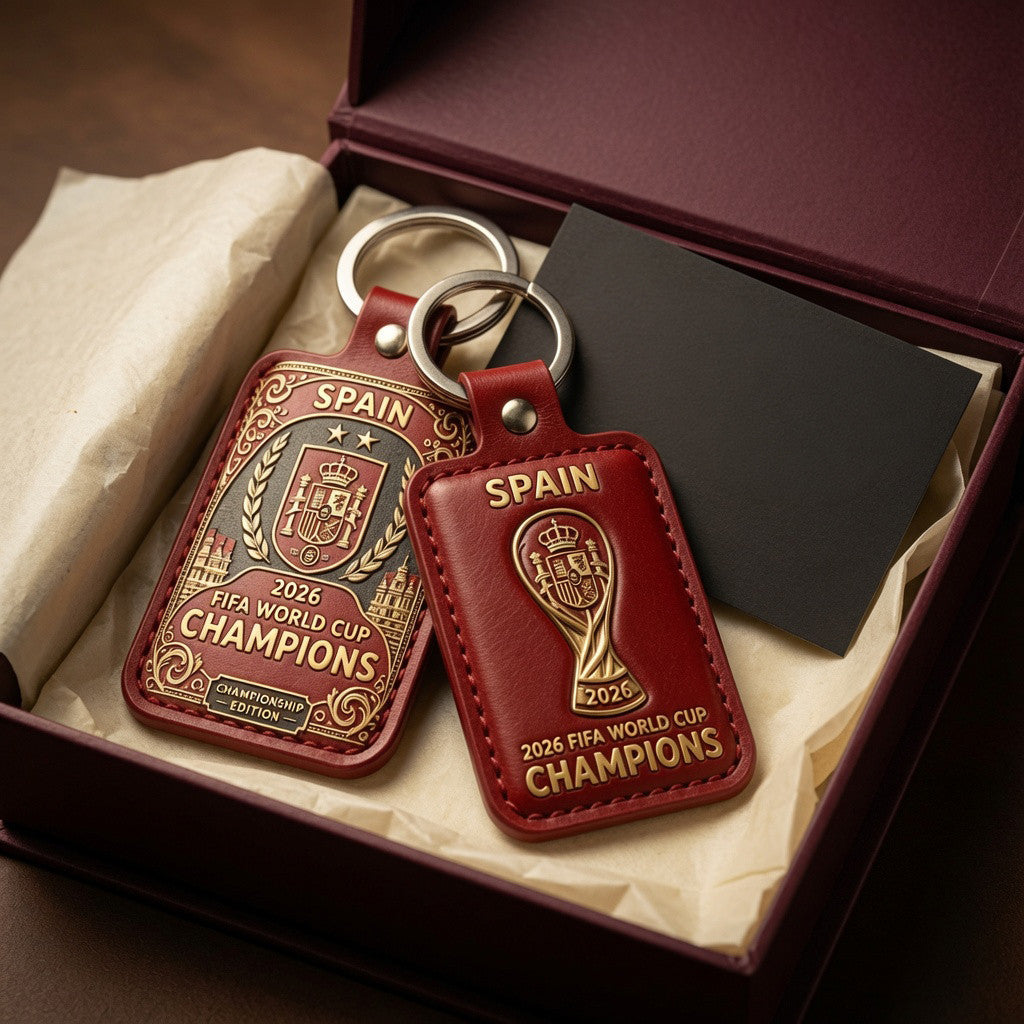 Spain World Cup 2026 Champion Keychain Spain Soccer Merch Best Gifts For Fans - Merchluma