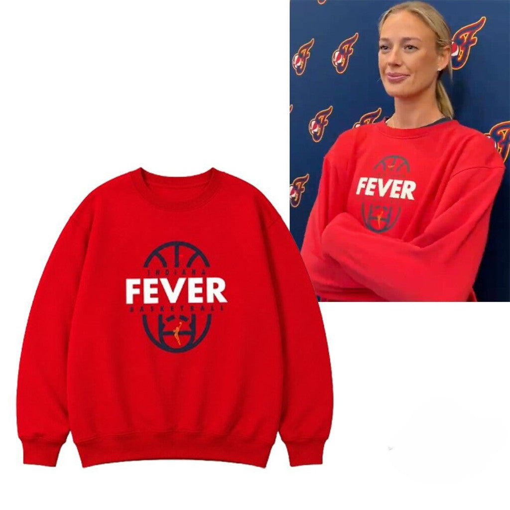 Sophie Cunningham Indiana Fever Red Sweatshirt Indiana Fever Merch Gift Ideas - Merchluma