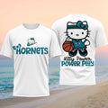 Charlotte Hornets Hello Kitty Power Play Basketball 2026 Shirt Charlotte Hornets Merch Fan Gift - Merchluma