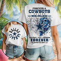 Dallas Cowboys Football Team Logo Heart Crystal Forever Shirt Dallas Cowboys Merch Fan Gifts - Merchluma