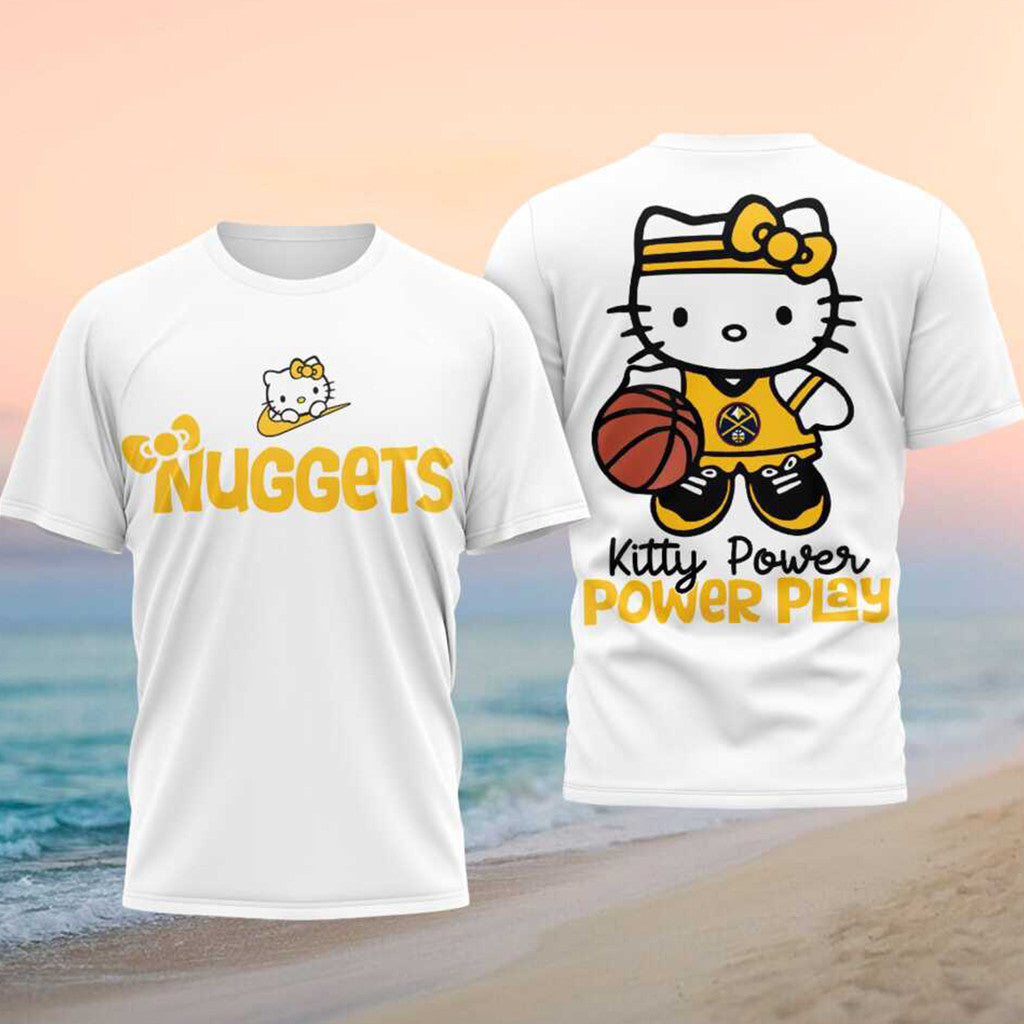 Denver Nuggets Hello Kitty Power Play Event 2026 Shirt Denver Nuggets Merch Fan Gift Ideas - Merchluma