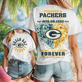 Green Bay Packers Diamond Heart Win Or Lose Football T-Shirt 2026 Packers Merch Fan Gifts - Merchluma