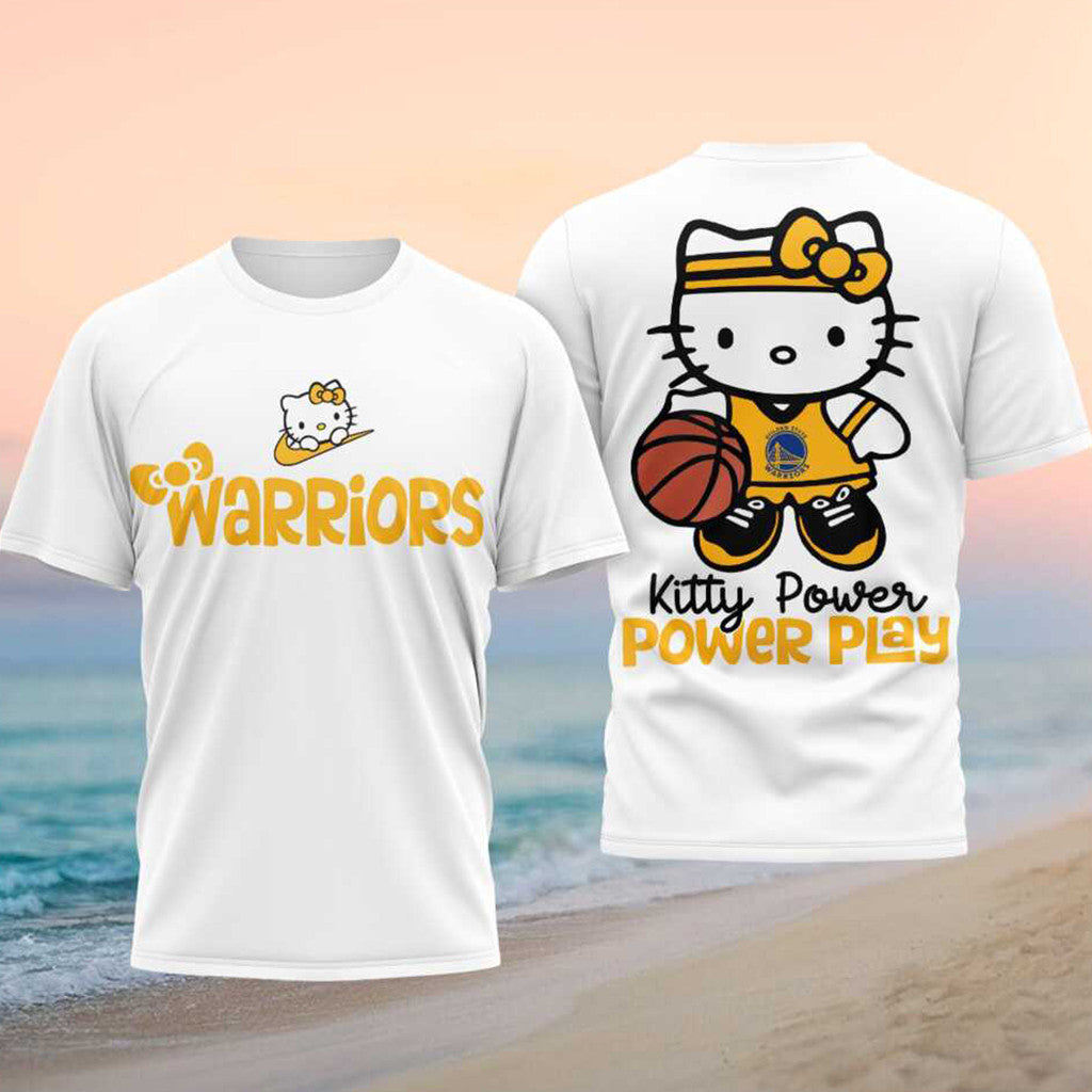 Hello Kitty Golden State Warriors Power Play Event 2026 Shirt Warriors Merch Gift For Fans - Merchluma