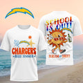 Los Angeles Chargers Hello Summer School Is Out 2026 Shirt LA Chargers Merch Gift For Fans - Merchluma