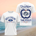 North Carolina Tar Heels Teach Love Inspire Tour 2026 Shirt Tar Heels Merch Teachers Gifts - Merchluma