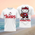 Philadelphia 76ers Hello Kitty Power Play 2026 Shirt 76ers Merch Present For Basketball Fans - Merchluma