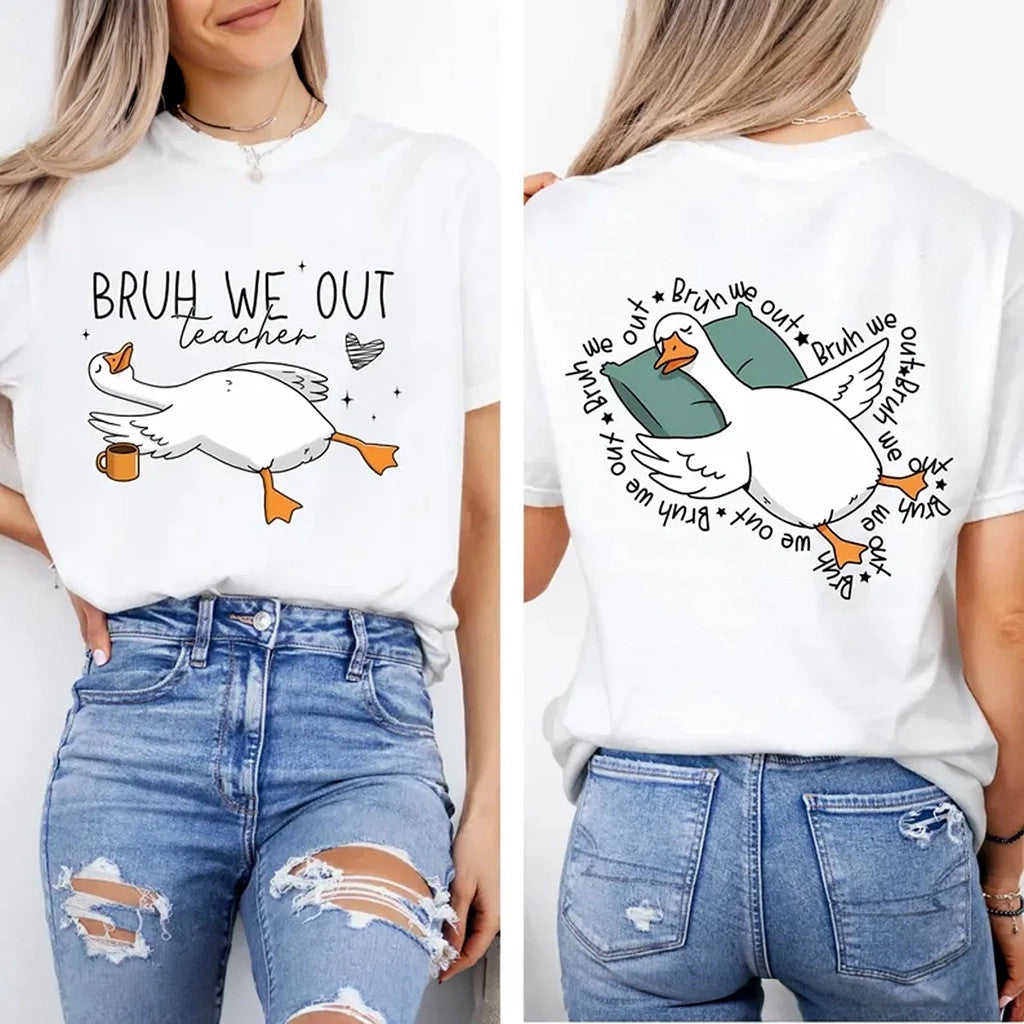 Teacher Mode T-Shirt Summer Silly Goose Teacher Shirt Last Day Of School Teacher Gifts - Merchluma