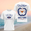 Texas Longhorns Teach Love Inspire 2026 Teacher Shirt Texas Longhorns Merch Football Fan Gifts - Merchluma