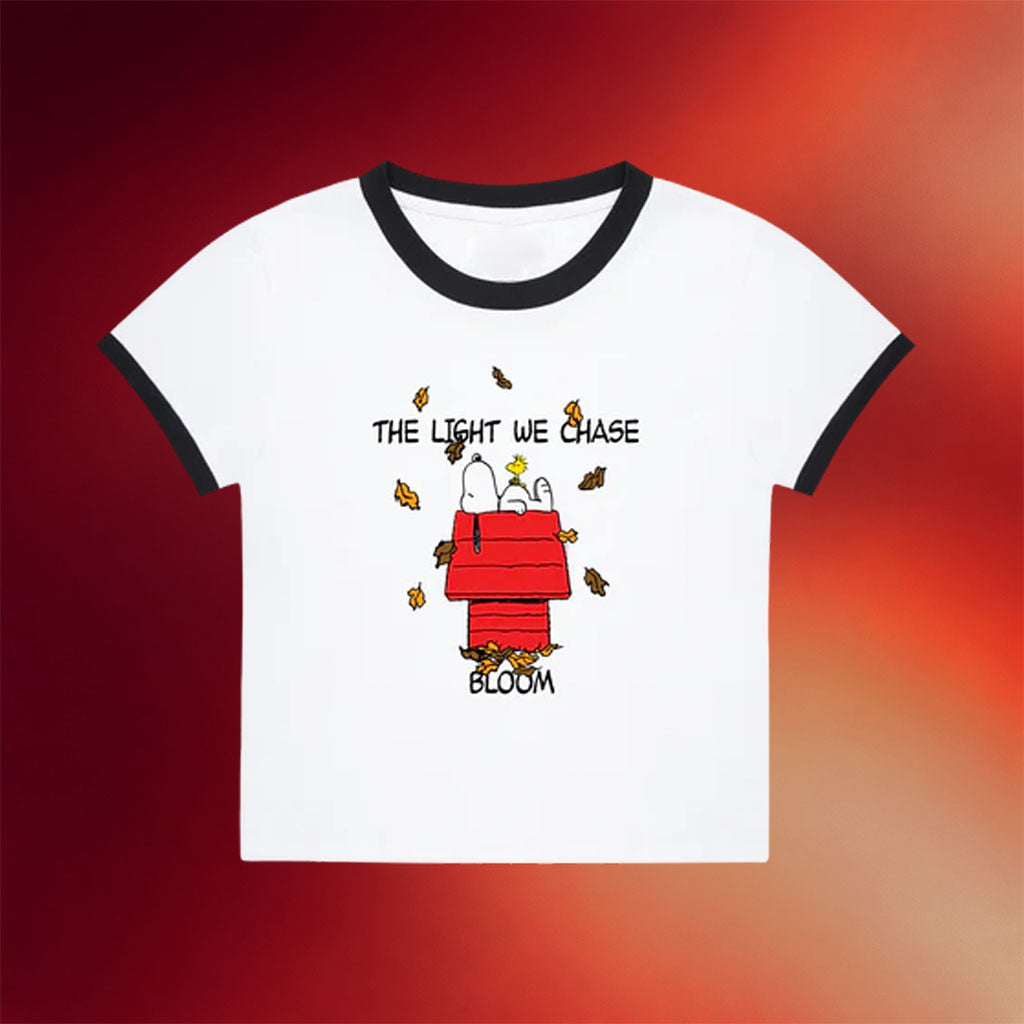 Bloomsyd Merch 2026 Snoopy Baby Tee The Light We Chase Shirt Bloom Merch Gift For Her - Merchluma