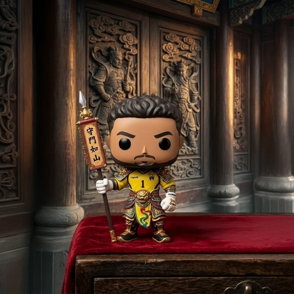 Cape Verde Goalkeeper Vozninha Chinese Door God Funko Pop Unique Gifts For Fans - Merchluma