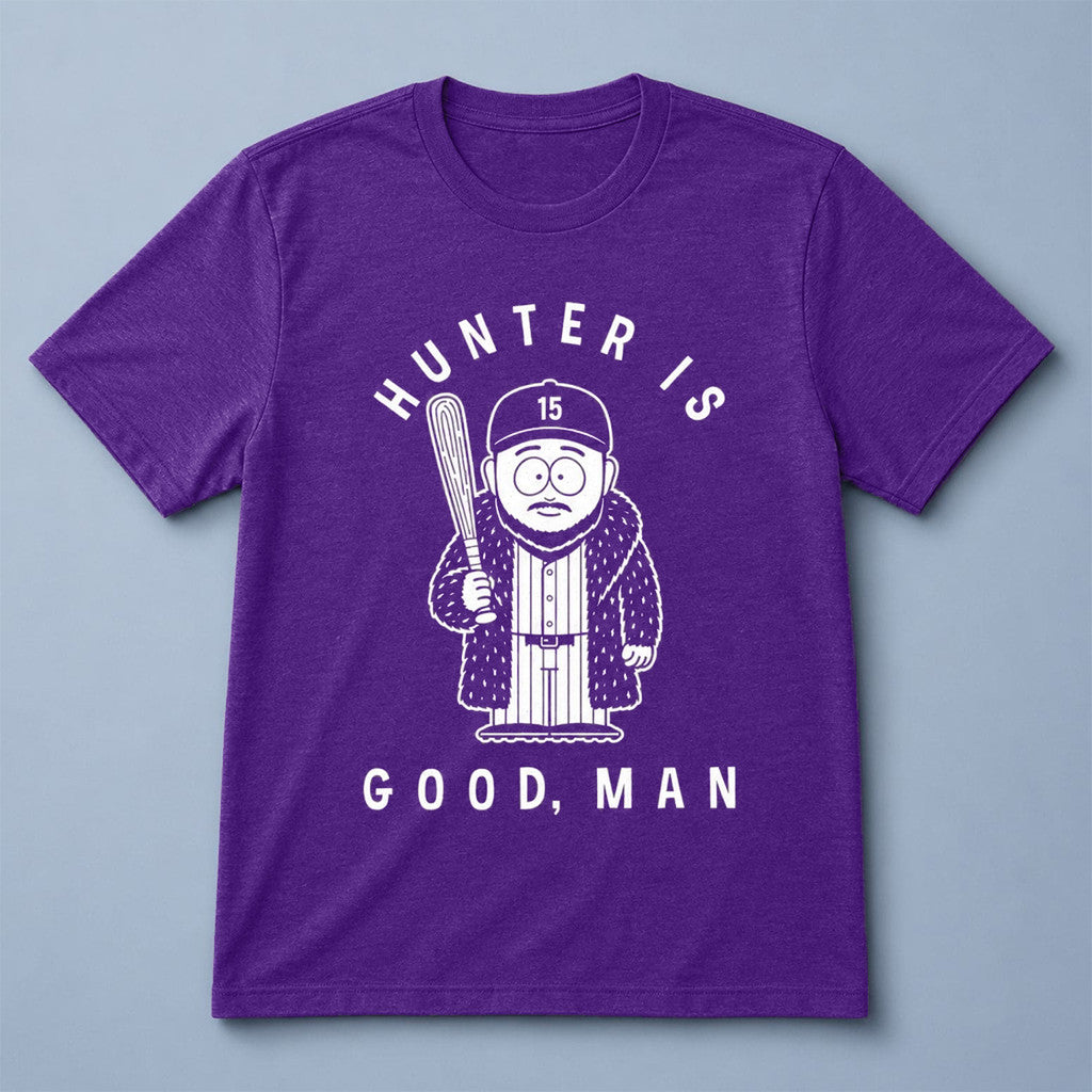 Rockies Hunter Goodman Hunter Is Good Man Shirt Colorado Rockies Merch Gifts For Dad - Merchluma