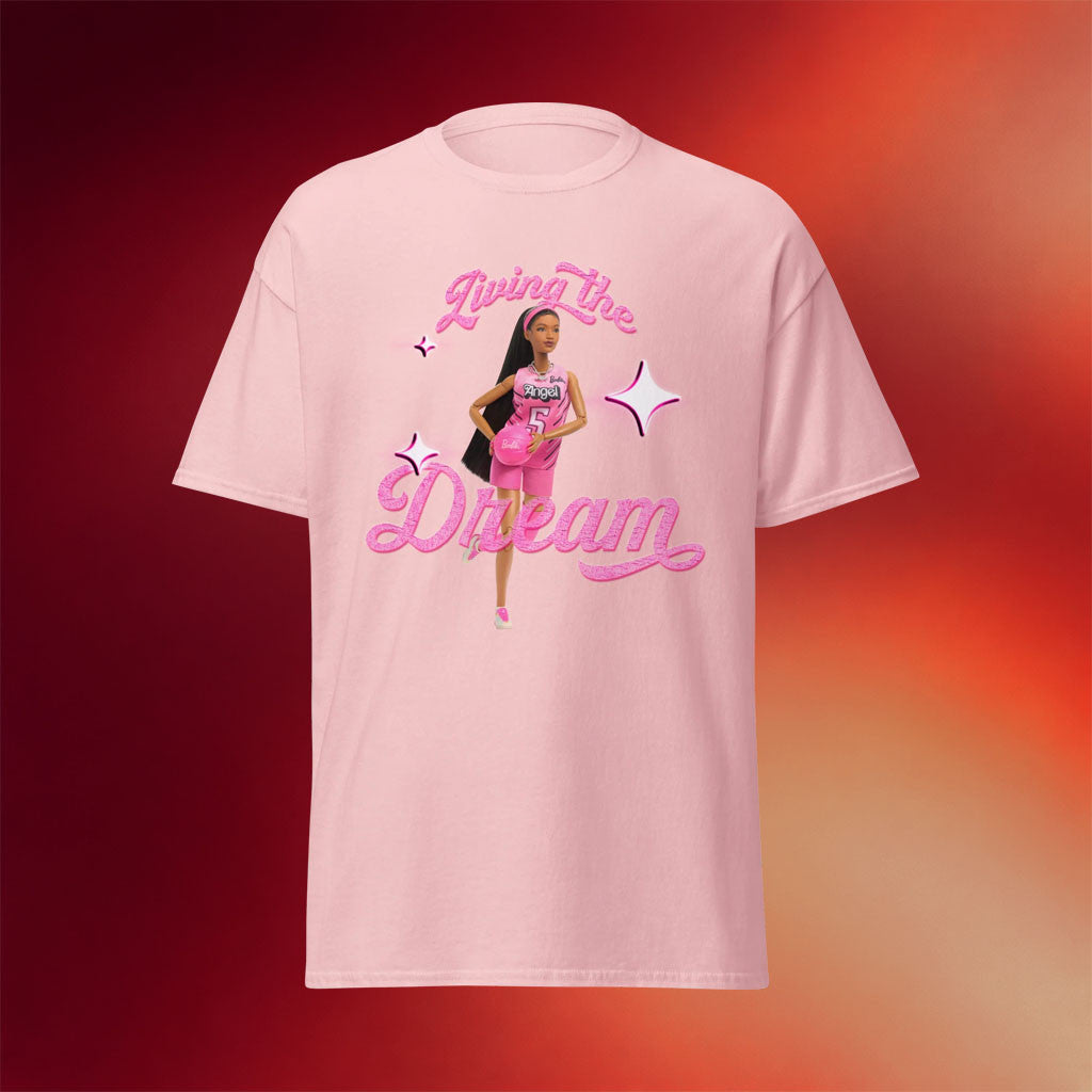 The Angel Reese Merch Angel X Barbie 2026 Barbie Living the Dream T-Shirt Gift For Her - Merchluma