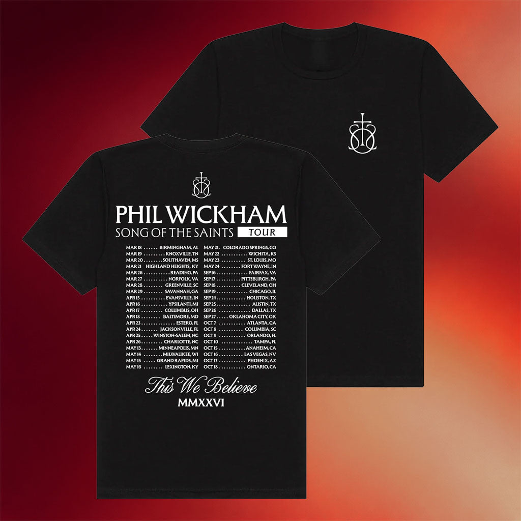 Phil Wickham Merch 2026 SOTS Classic Tour T-Shirt Black This We Believe Shirt Religious Gifts - Merchluma