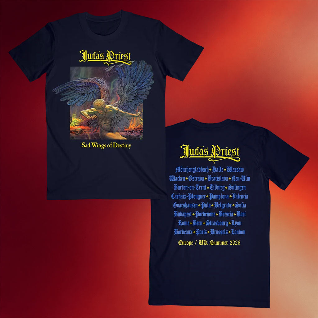 Judas Priest Merch 2026 Sad Wings Of Destiny Itin T-Shirt Judas Priest Tour Merch Fan Gifts - Merchluma