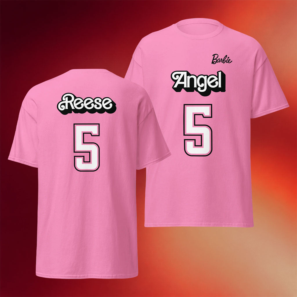 The Angel Reese Merch Angel X Barbie T-Shirt #5 Angel Reese Shirt Gift For Basketball Fans - Merchluma