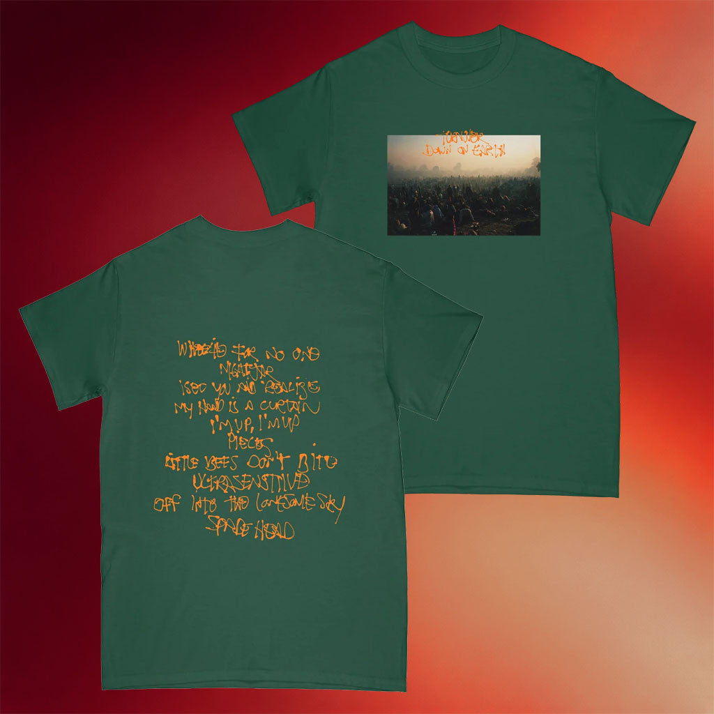 Turnover Merch 2026 Down On Earth Artwork Shirt Cool Gifts For Rock Lovers - Merchluma