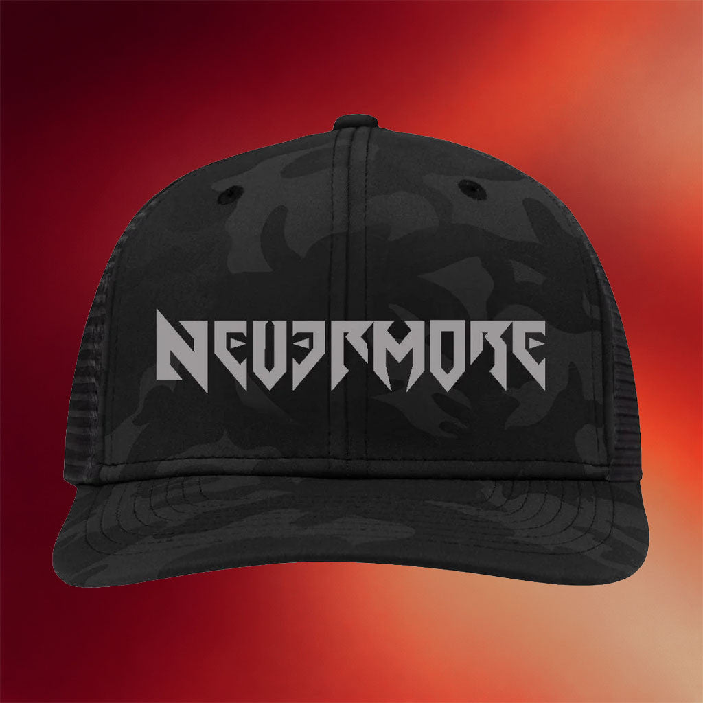 Nevermore Merch 2026 Nevermore Logo Trucker Hat Embroidered Music Gift Ideas For Guys - Merchluma
