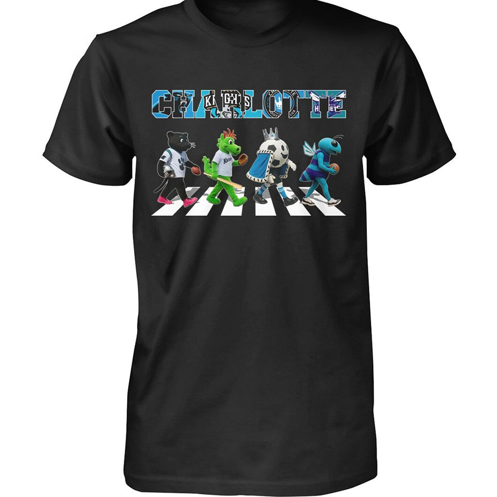 Charlotte Sports Teams Mascot Abbey Road Shirt 2026 Charlotte Pride Merch Gifts For Him - Merchluma