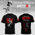 Robbie Williams Merch 2026 Britpop World Tour 2026 T-Shirt Black Gifts For Music Lovers - Merchluma