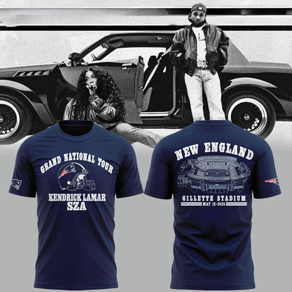 Grand National Tour X New England Patriots Navy T-Shirt 2026 Gifts Ideas For Fans - Merchluma