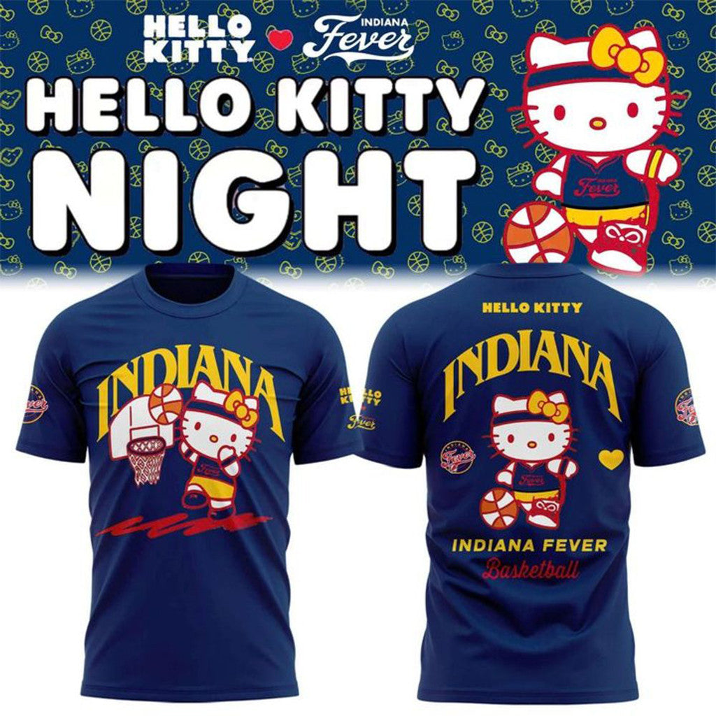 Indiana Fever X Hello Kitty Night 2026 Shirt Indiana Fever Merch Basketball Fan Gear - Merchluma