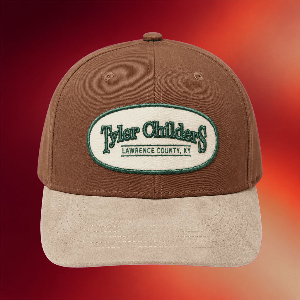 Tyler Childers Merch 2026 Arch Patch Twill And Suede Hat Embroidered Gift For Music Fans - Merchluma