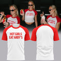 Hot Girls Eat Arby's Shirt Y2K Slogan T-Shirt Funny Gifts For Besties - Merchluma