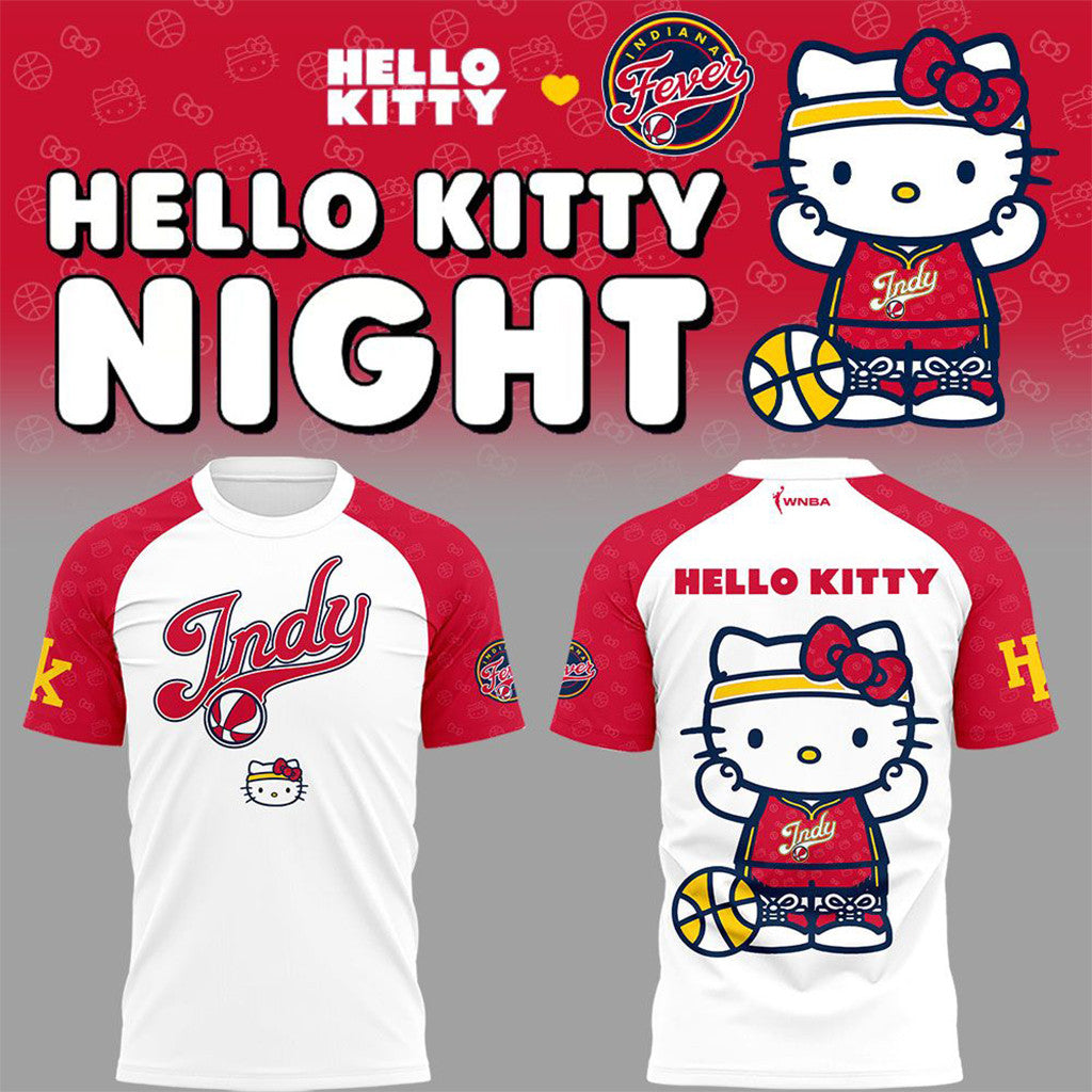 Indiana Fever X Hello Kitty Night 2026 Shirt Indiana Fever Merch Basketball Fan Apparel Gifts - Merchluma