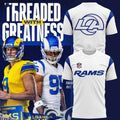 Los Angeles Rams Fearsome White T-Shirt 2026 LA Rams Merch Football Fan Apparel Mens - Merchluma