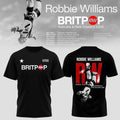 Robbie Williams Merch 2026 Britpop World Tour 2026 T-Shirt Black Music Gift Ideas For Guys - Merchluma