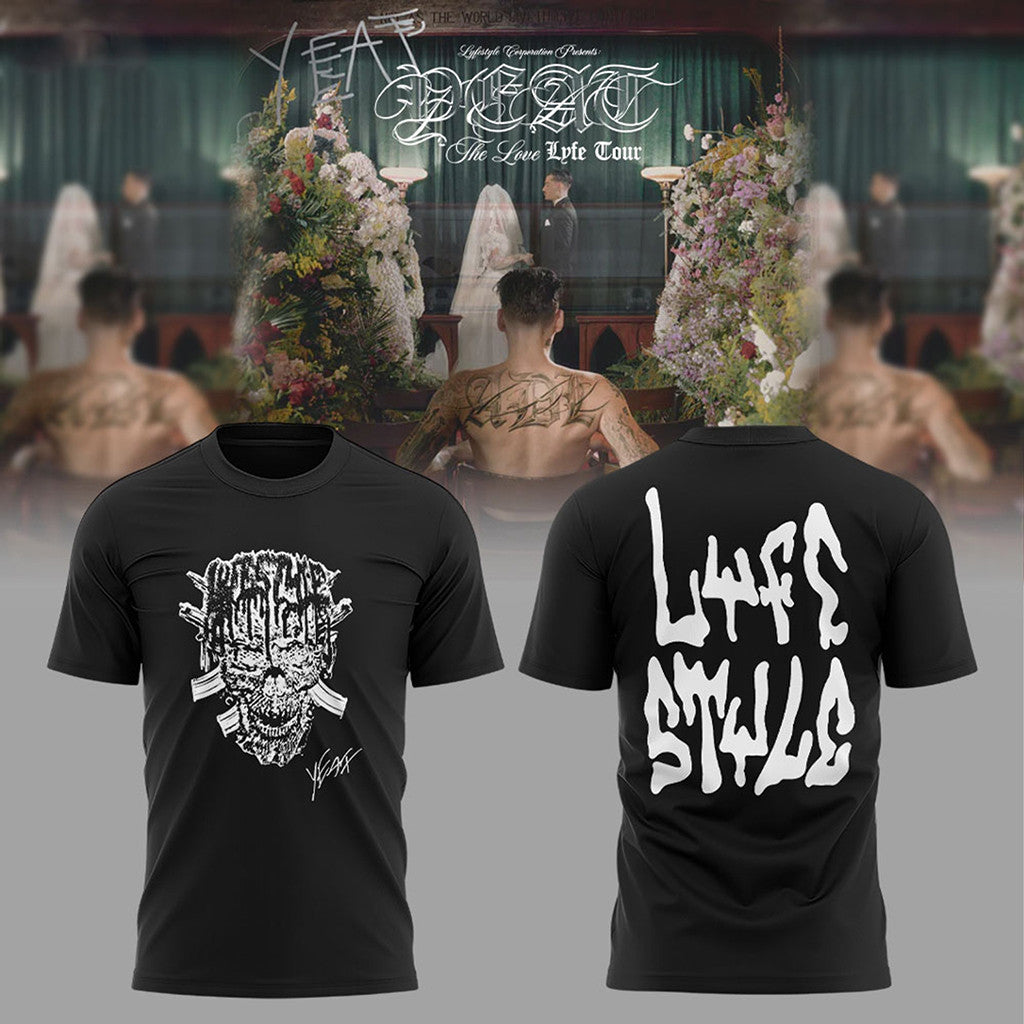 Yeat Merch The Love Lyfe Tour 2026 T-Shirt Lyfestyle Album Shirt Cool Gift For Rapper Fans - Merchluma