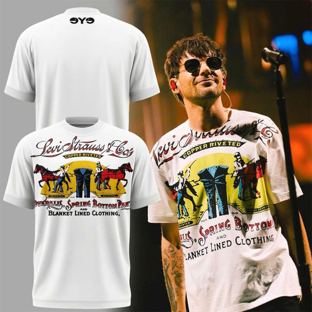 Louis Tomlinson X Junya Watanabe Levi's Graphic T-Shirt Louis Tomlinson Merch Gift For Fans - Merchluma