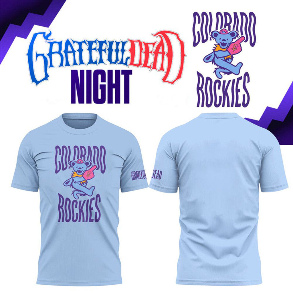 Colorado Rockies X Grateful Dead Night 2026 Shirt Colorado Rockies Merch Present For Husband - Merchluma